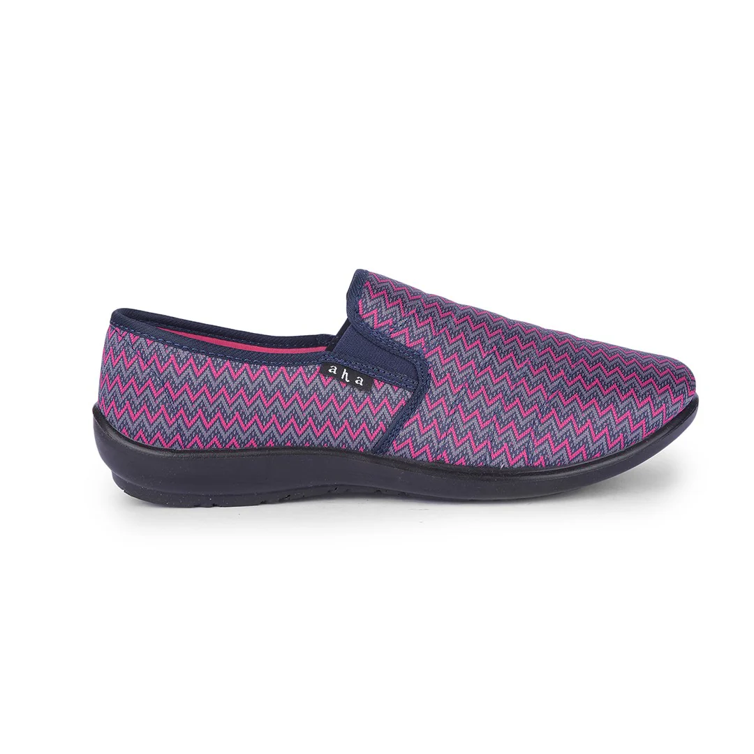 AHA Casual Non-Lacing Purple Ballerina Shoes For Women SELINA-101 By Liberty - Image 2
