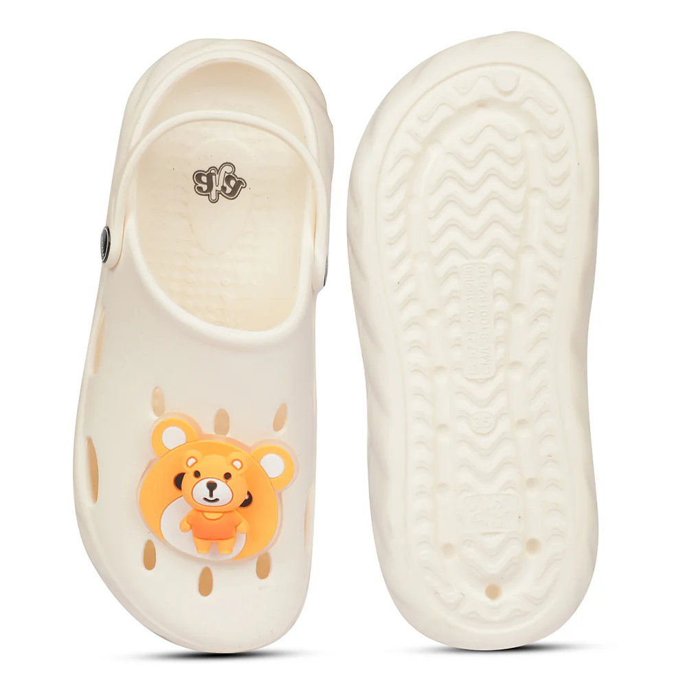 A-HA BEACHWALK7 Cream Casual Clogs for Kids - Image 4