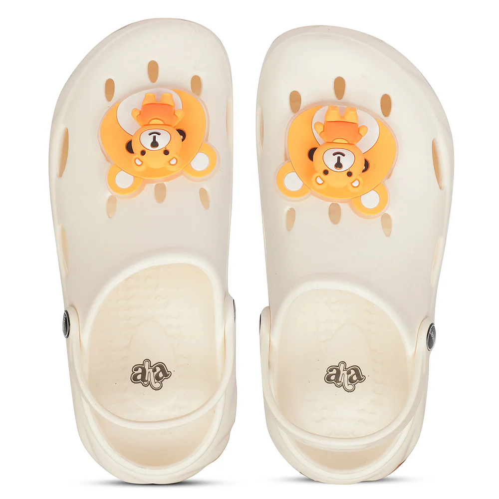 A-HA BEACHWALK7 Cream Casual Clogs for Kids - Image 7