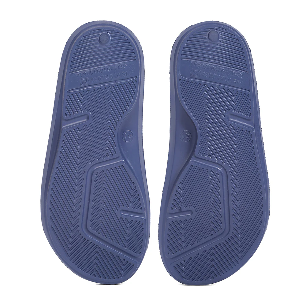 A-HA BOUNCE Blue Casual Slip on Slippers for Men by Liberty - Image 9