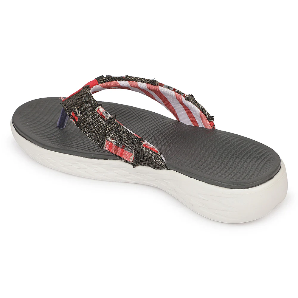 A-HA IMPACT-L37 EVA Grey Casual Slippers for women By Liberty - Image 3