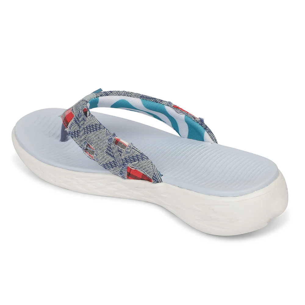A-HA IMPACT-L37 EVA Royal Blue Casual Slippers for women By Liberty - Image 3