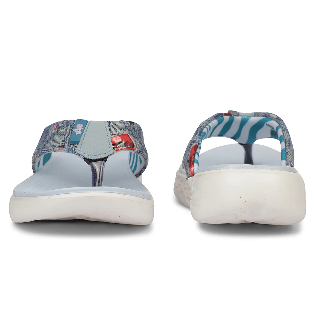 A-HA IMPACT-L37 EVA Royal Blue Casual Slippers for women By Liberty - Image 6