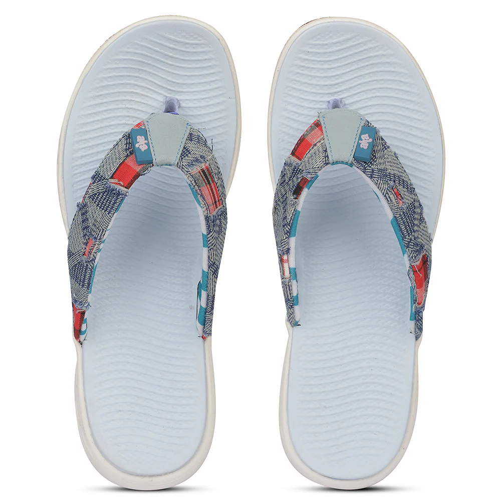 A-HA IMPACT-L37 EVA Royal Blue Casual Slippers for women By Liberty - Image 7