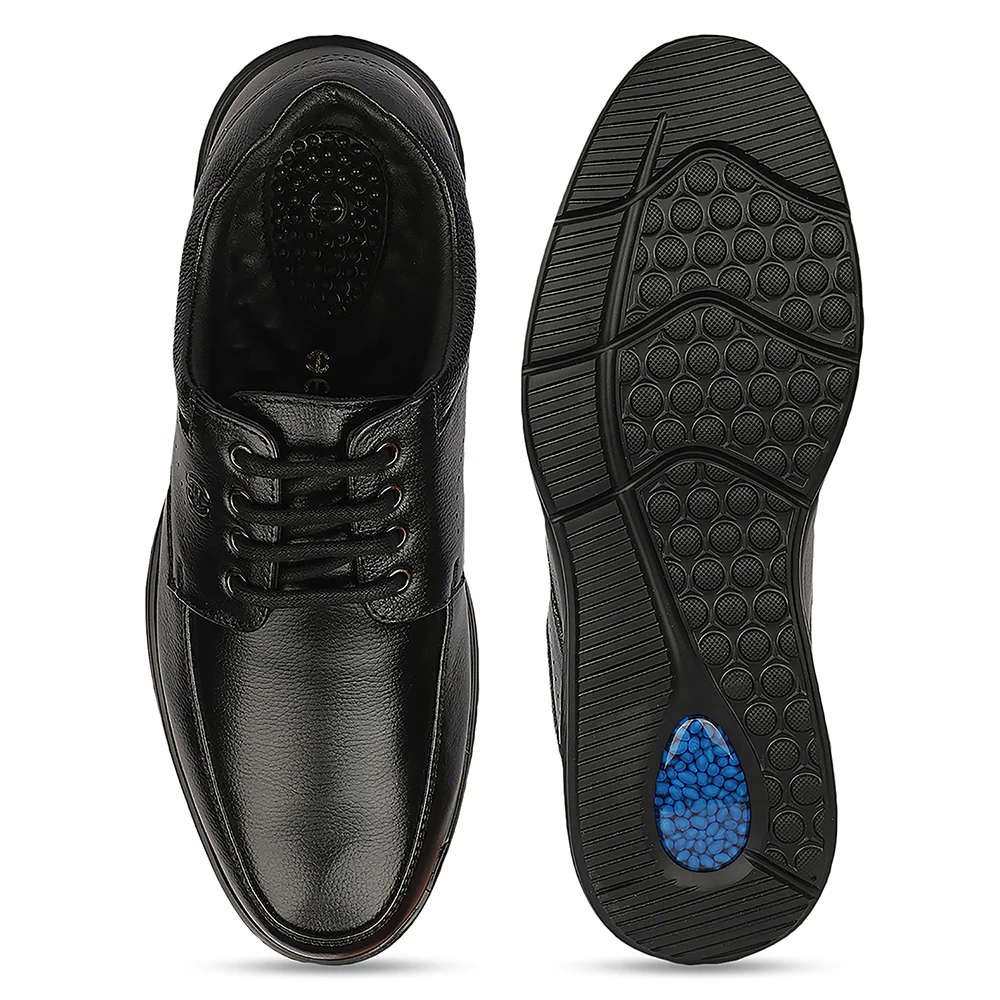 Healers LER-4 Black Office Edit Formal Lacing Debry Shoes for Men By Liberty - Image 4