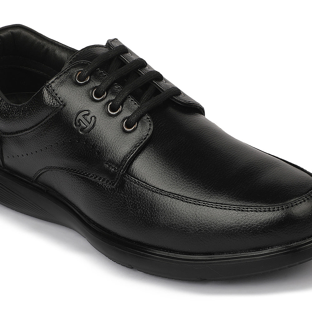 Healers LER-4 Black Office Edit Formal Lacing Debry Shoes for Men By Liberty - Image 5