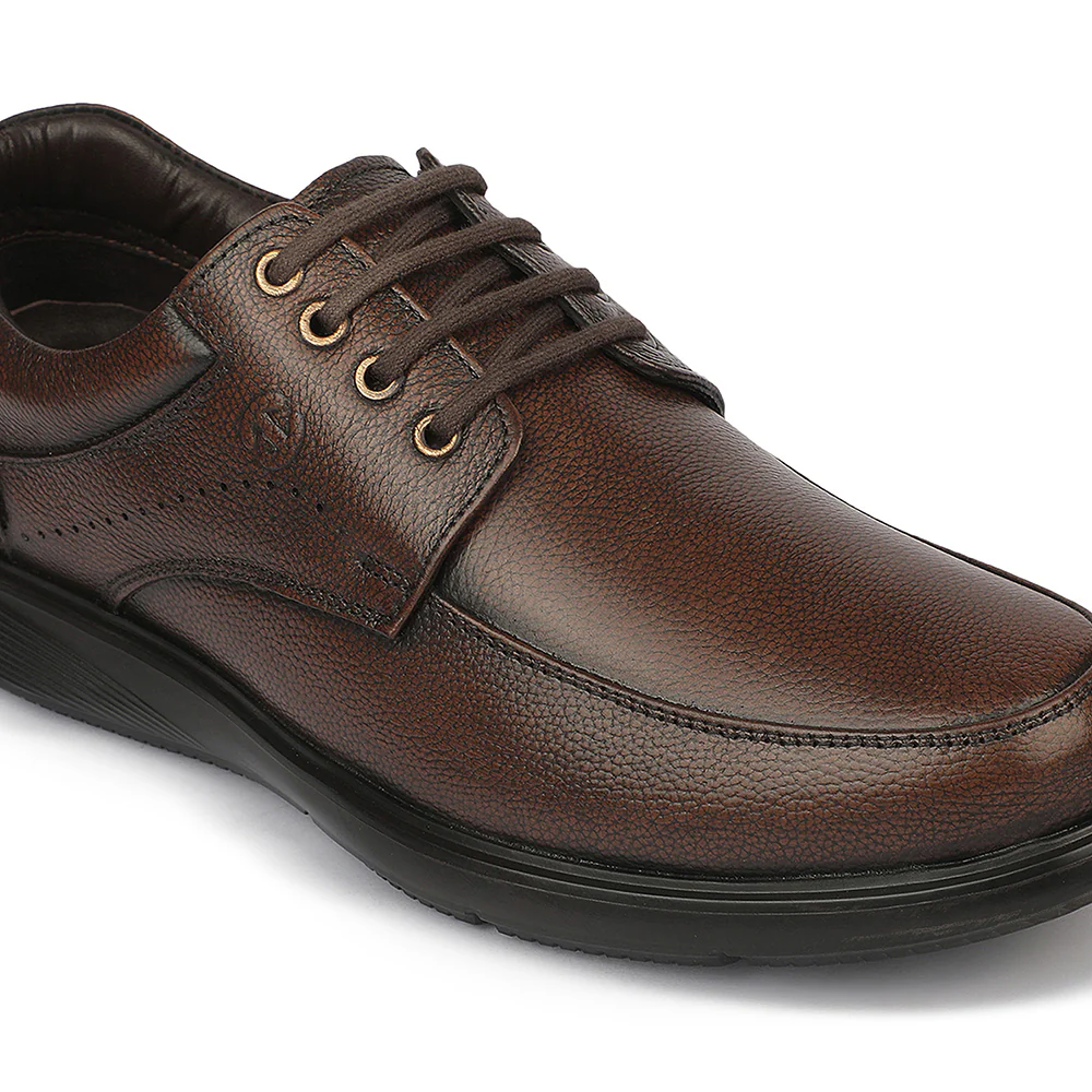 Healers LER-4 Brown Office Edit Formal Lacing Debry Shoes for Men By Liberty - Image 5
