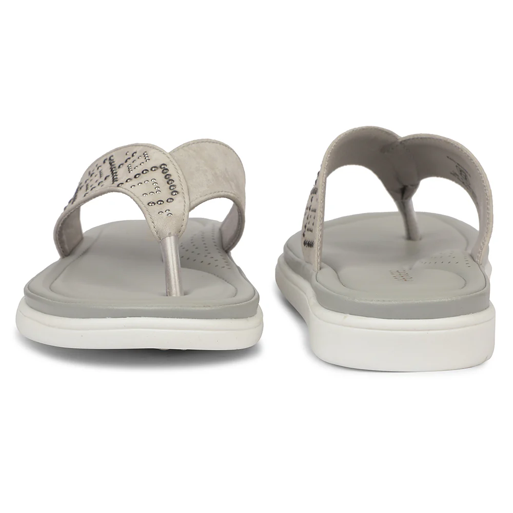 Healers MDG-17 Party Edit Grey Casual Slippers for women By Liberty - Image 6