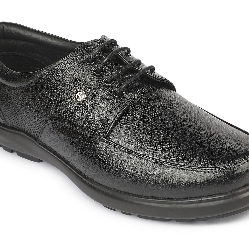 Healers OML-3 Office Edit Black Formal Lacing Debry Shoes for Men By Liberty - Image 5