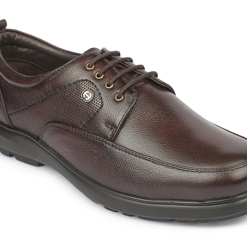 Healers OML-3 Office Edit Brown Formal Lacing Debry Shoes for Men By Liberty - Image 5