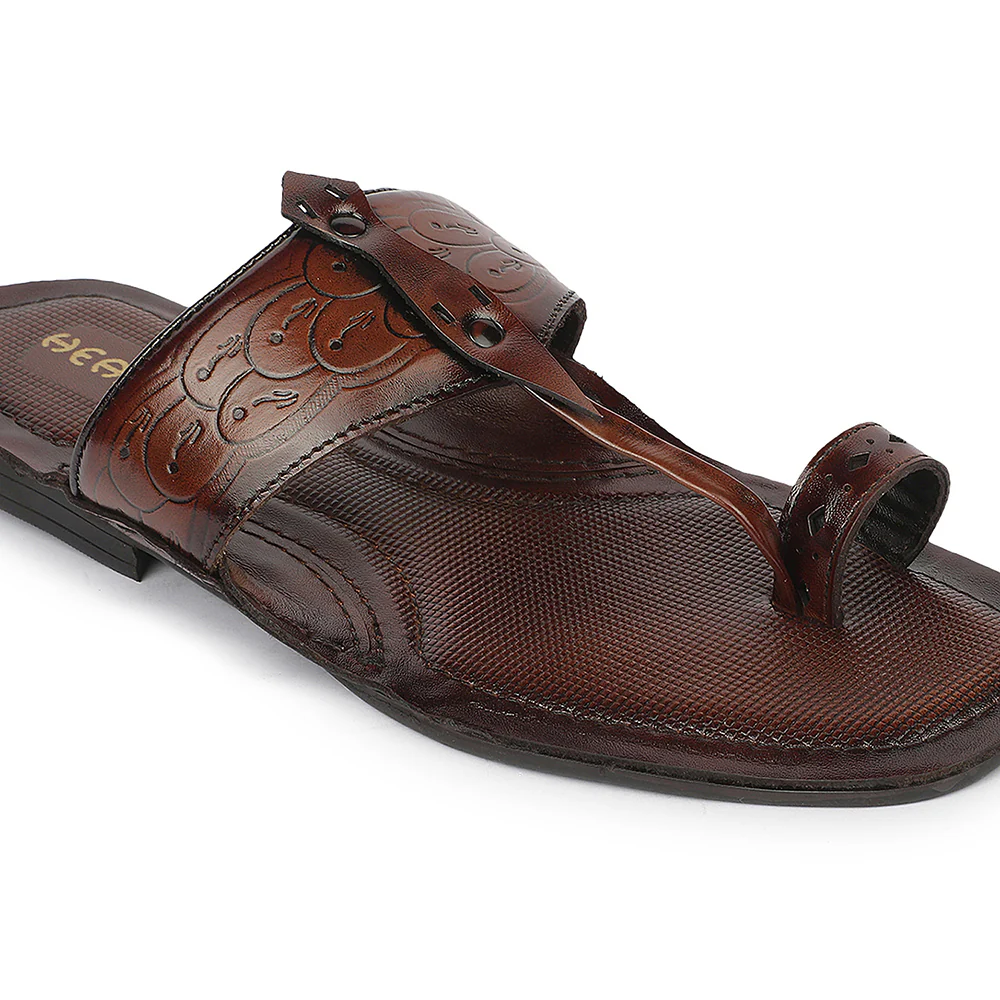 Healers VAL-7 Celebration Edit Men's Tan Casual Slip-On Slippers by Liberty - Image 5