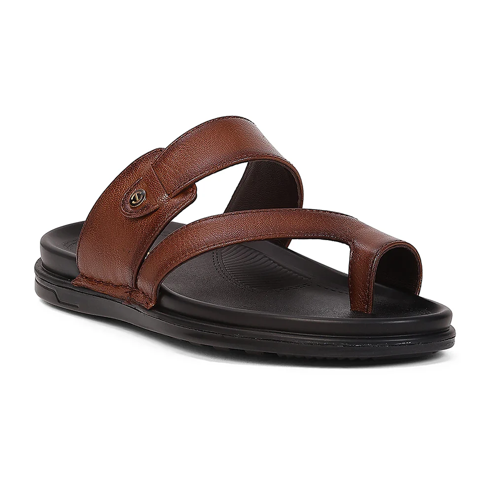 Healers WONDER-10 Tan Formal Slip on Slippers for Men By Liberty