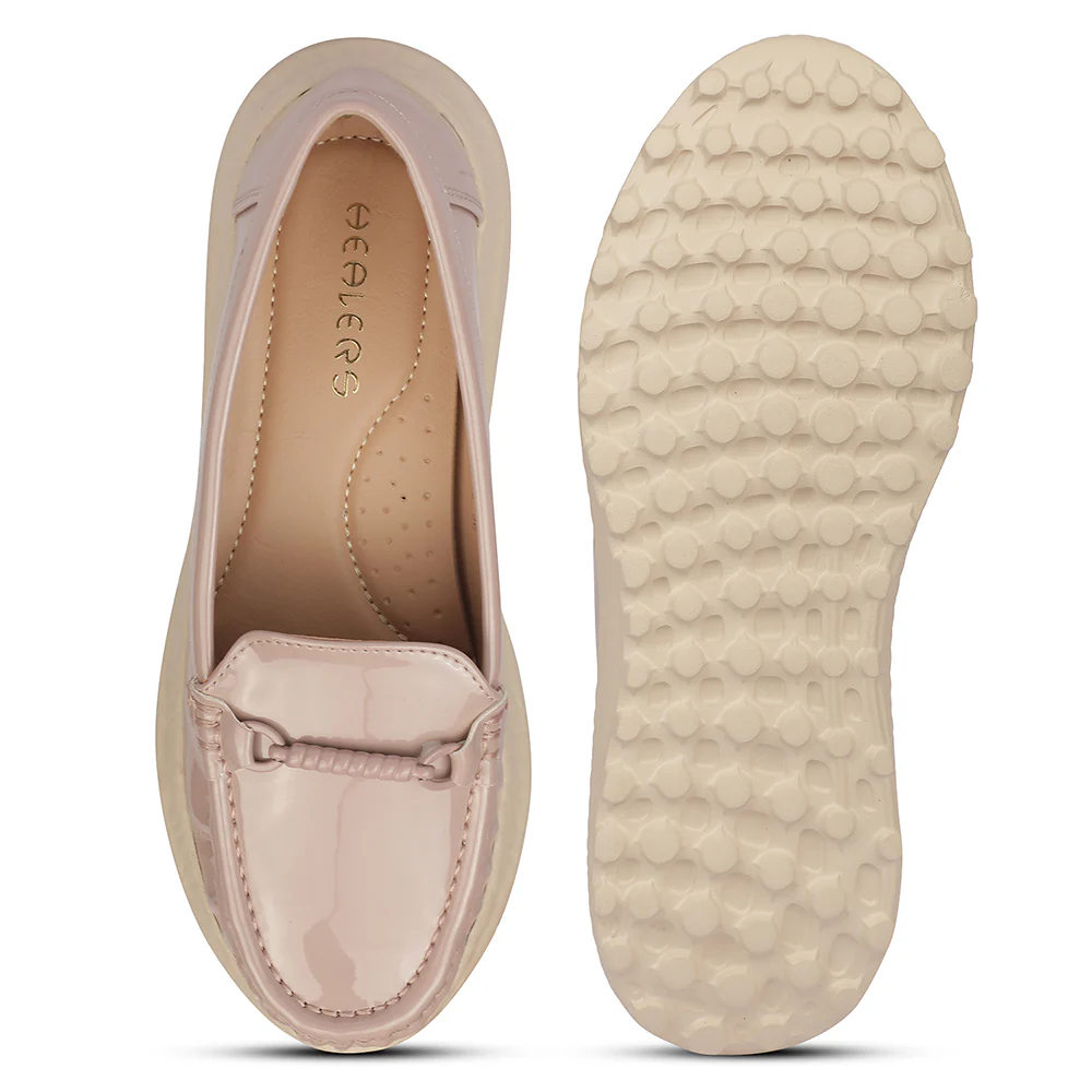 Healers ZQ-FDBL-08 Bellies Peach Casual Ballerina Shoes for women by Liberty - Image 4