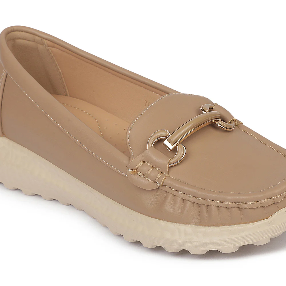 Healers ZQ-FDBL-10 Beige Casual Bellies Shoes for women by Liberty - Image 5