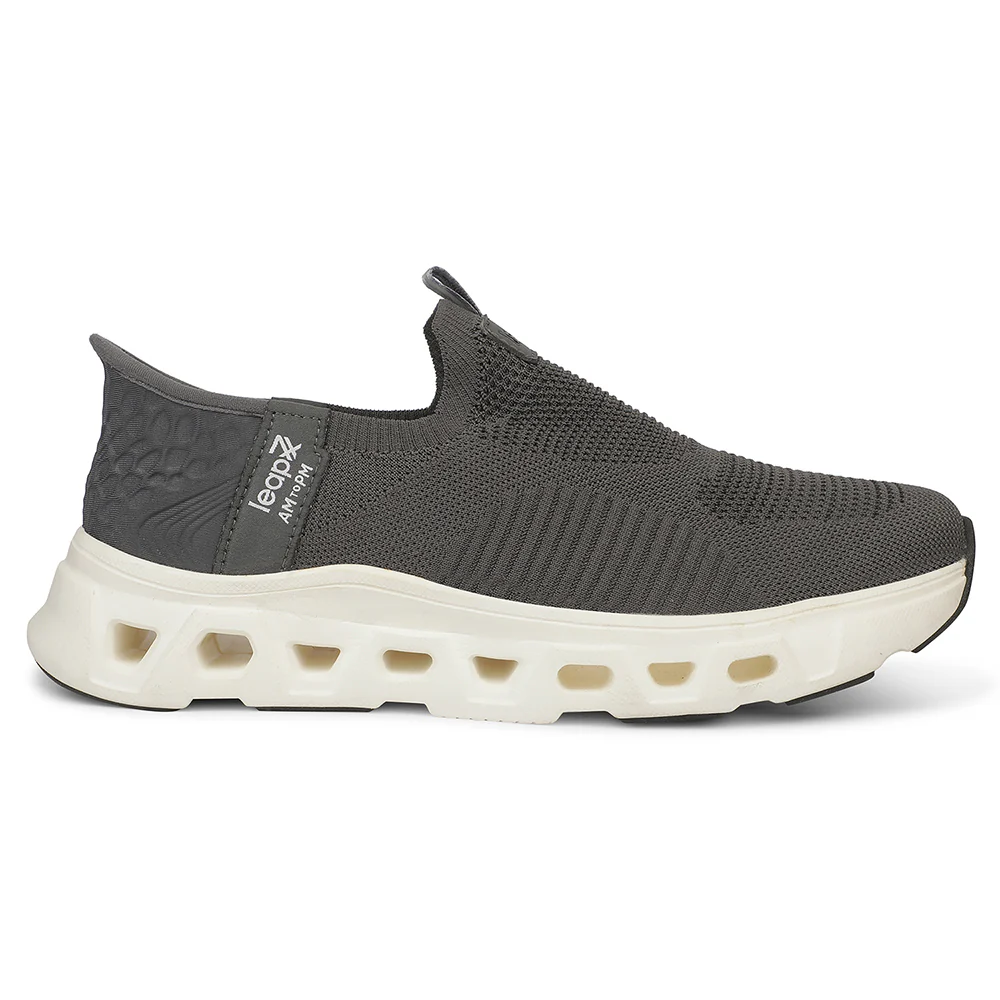 LEAP7X AIRFLOW-20 EAZYGO Dark Grey Sports Running Shoes for Men - Image 2