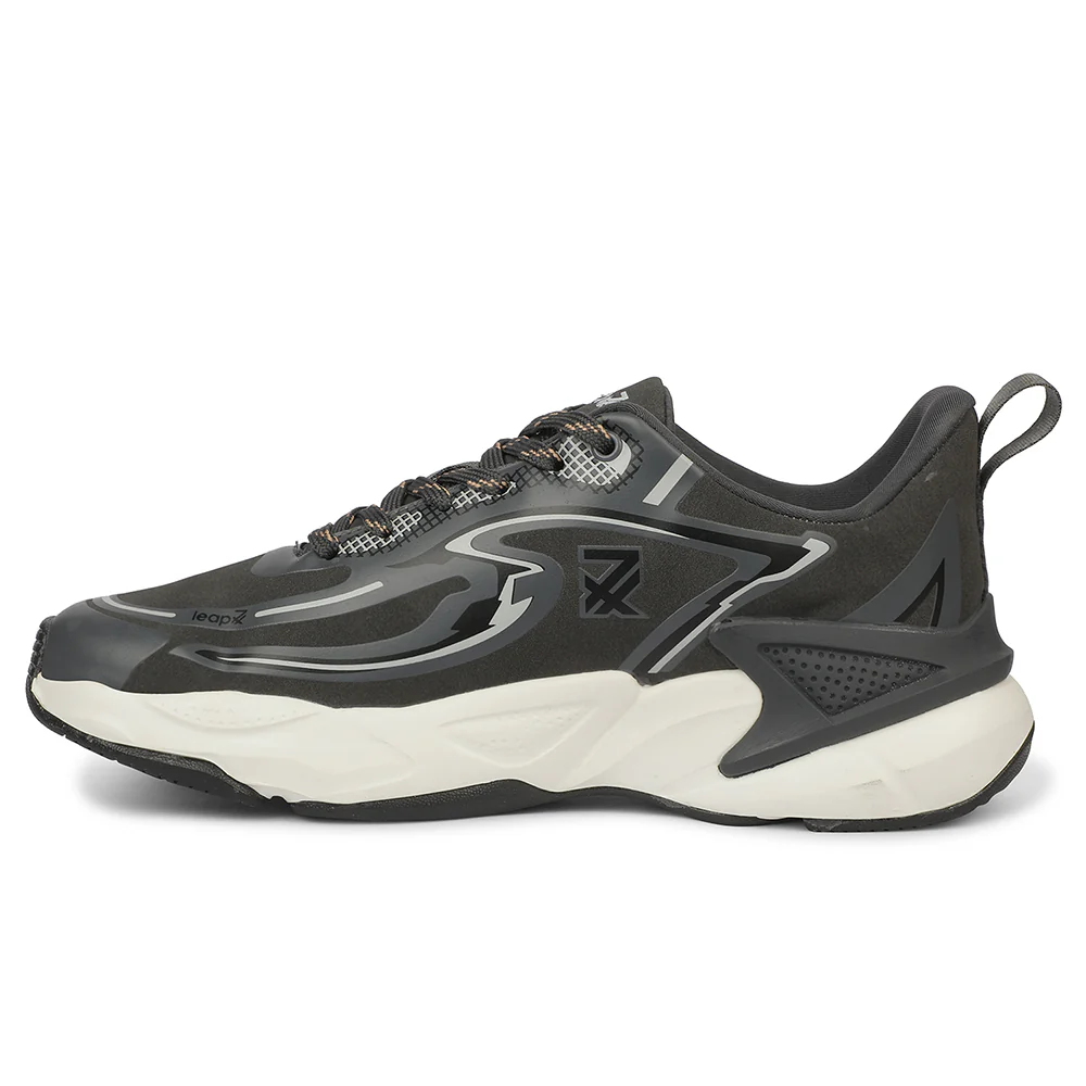 LEAP7X GLADIATOR Dark Grey Sports Running Shoes for Men By Liberty - Image 5