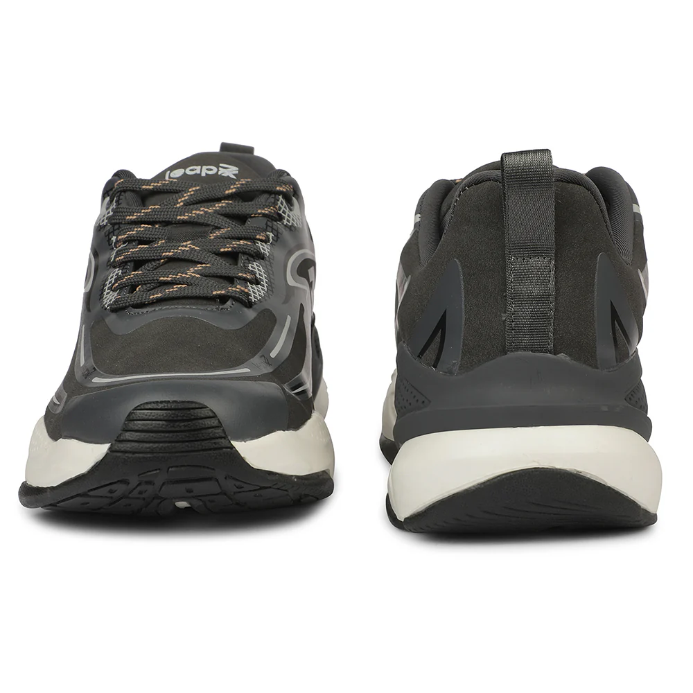 LEAP7X GLADIATOR Dark Grey Sports Running Shoes for Men By Liberty - Image 6