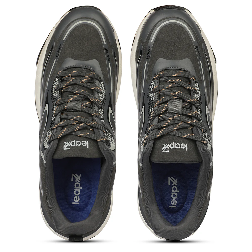 LEAP7X GLADIATOR Dark Grey Sports Running Shoes for Men By Liberty - Image 7
