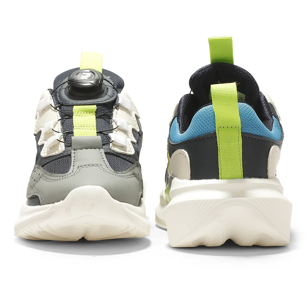 Leap7x Grey Sports Non Lacing Running Shoes For Kids GAMEON-1 By Liberty - Image 8