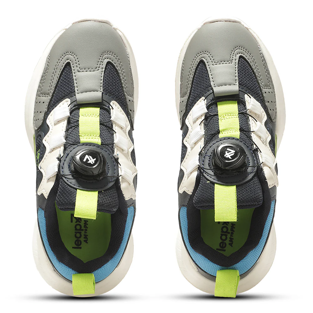 Leap7x Grey Sports Non Lacing Running Shoes For Kids GAMEON-1 By Liberty - Image 9