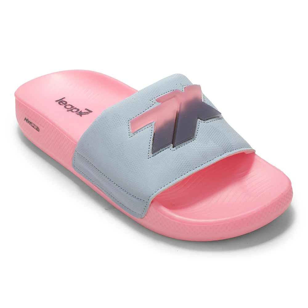 Leap7X NITWALK-L2 Women's Blue Casual Slip-on Slippers - Nitro Sole with Colorblock Design
