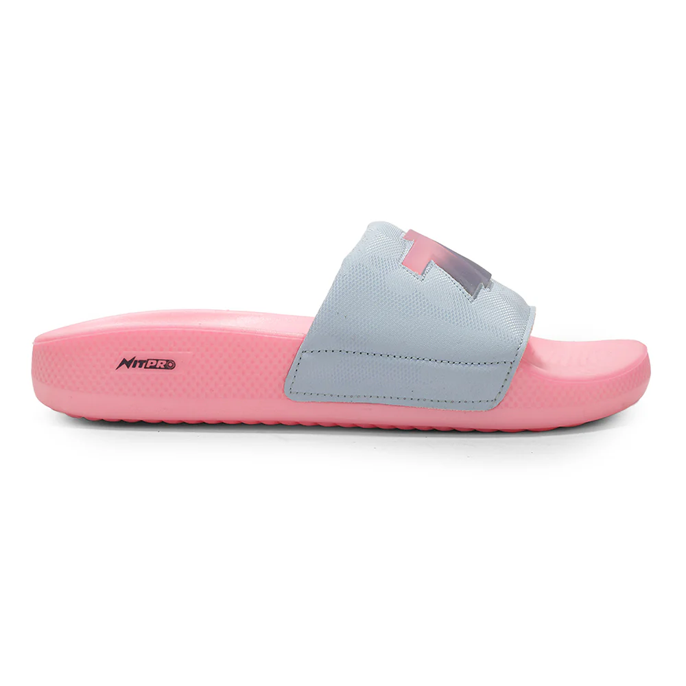 Leap7X NITWALK-L2 Women's Blue Casual Slip-on Slippers - Nitro Sole with Colorblock Design - Image 3