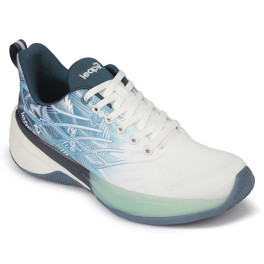 Leap7X ROMIO-2 Blue Sports Lacing Running Shoes for Men by Liberty