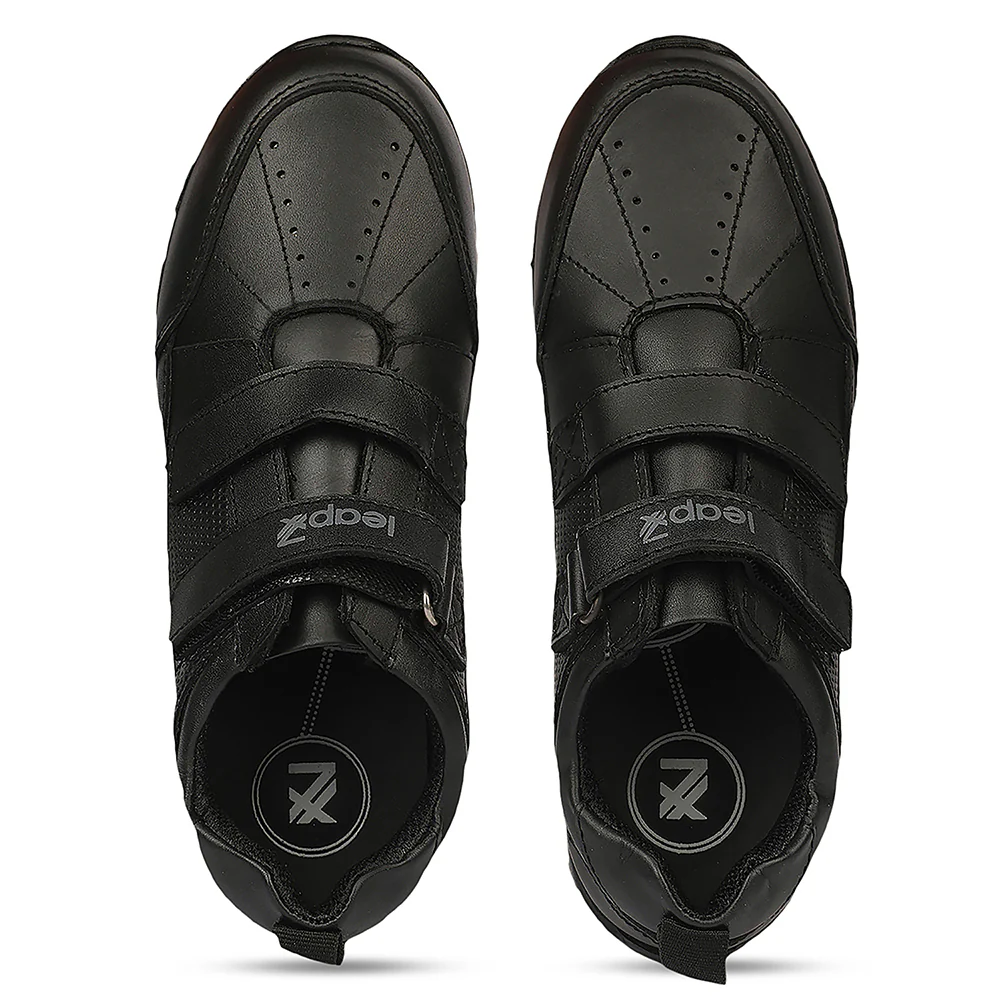 Leap7X SCH-RACE Kids' Black School Shoes - SCHOOL with Memory Foam Comfort - Image 8