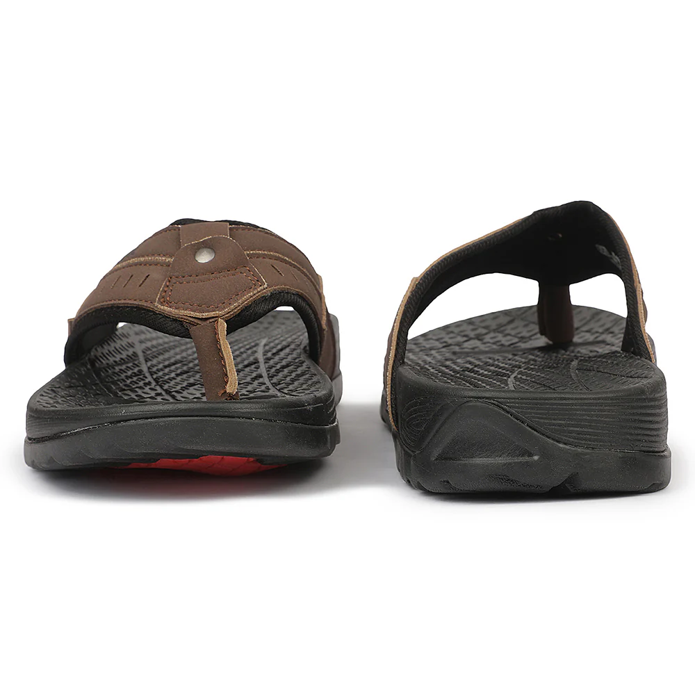 Leap7X VELOCITY-1 EVA Brown Casual Slippers for Men by Liberty - Image 7