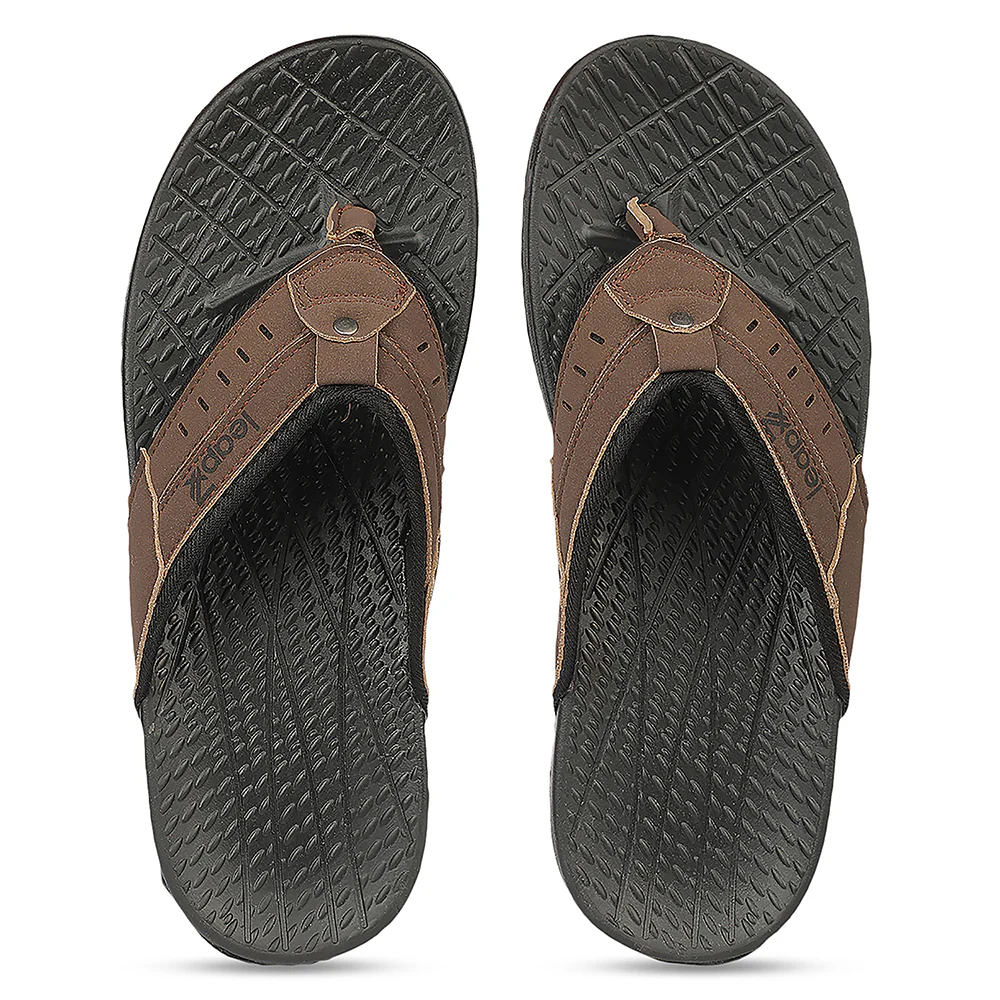 Leap7X VELOCITY-1 EVA Brown Casual Slippers for Men by Liberty - Image 8