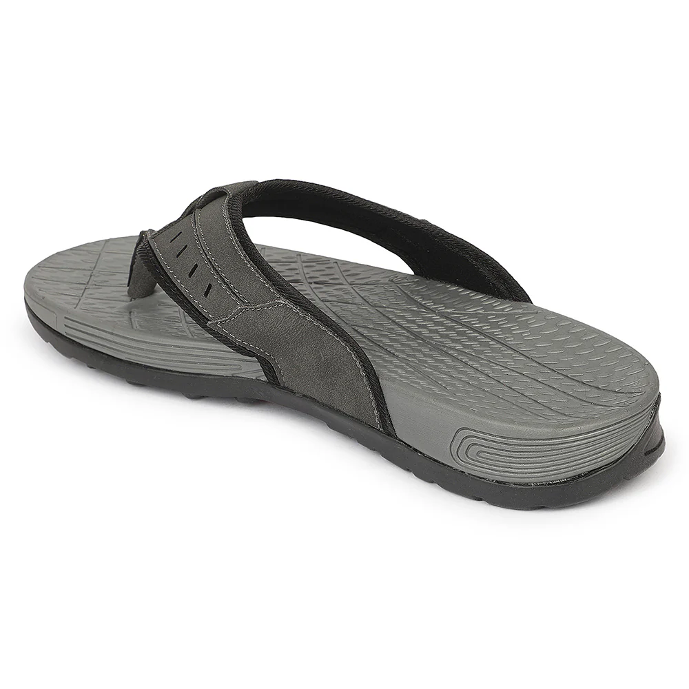 Leap7X VELOCITY-1 EVA Dark Grey Casual Slippers for Men by Liberty - Image 3