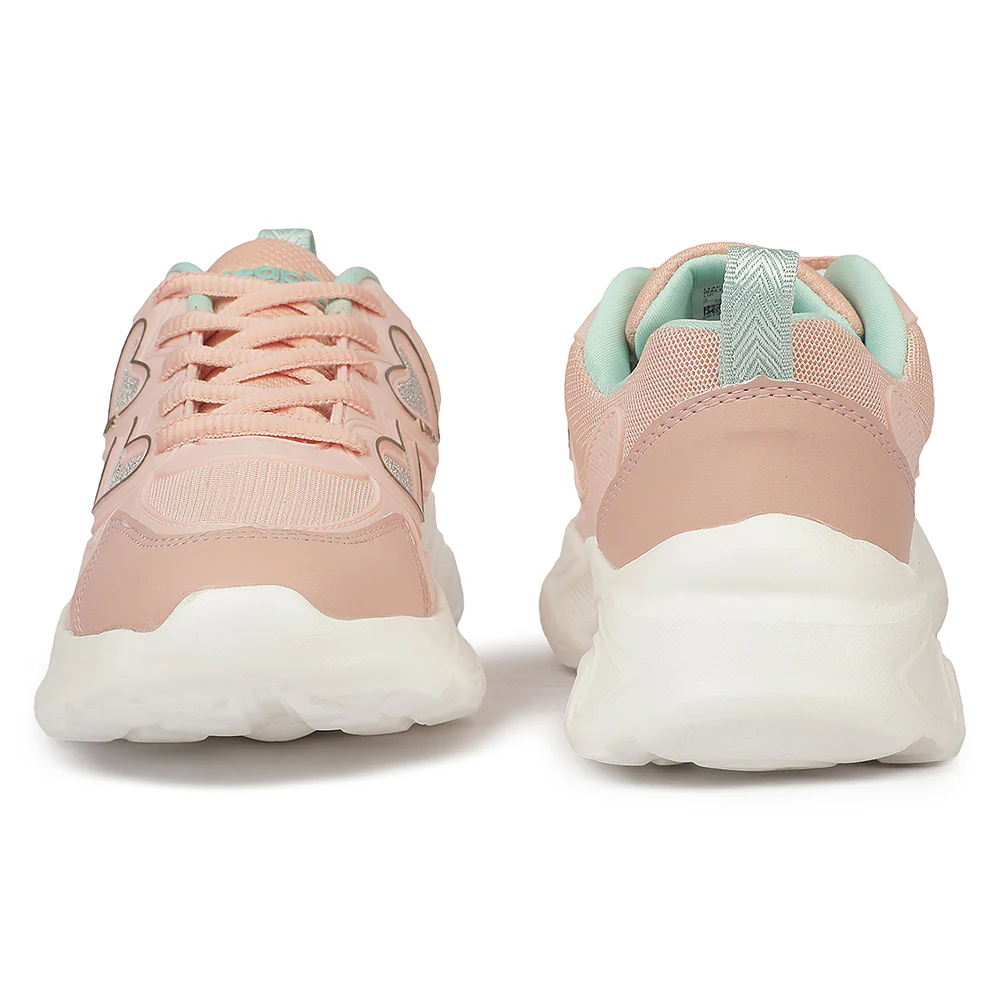 Leap7X WALTER-1L Peach Sports Non lacing Walking Shoes for Kids by Liberty - Image 7