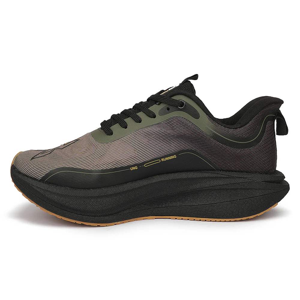 Leap7X ZLP-XM-19 Olive Green Sports Lacing Running Shoes for Men By Liberty - Image 6
