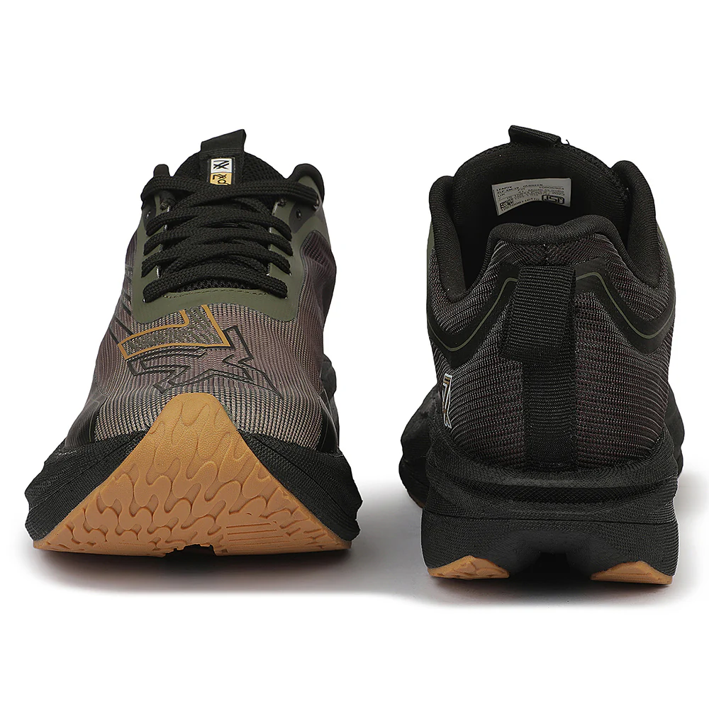 Leap7X ZLP-XM-19 Olive Green Sports Lacing Running Shoes for Men By Liberty - Image 7