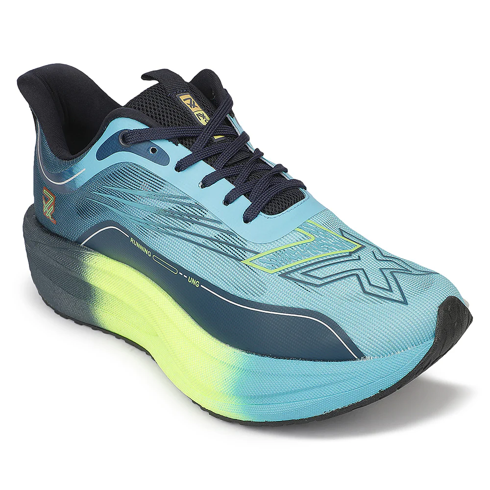 Leap7X ZLP-XM-19 Sea Green Sports Lacing Running Shoes for Men By Liberty
