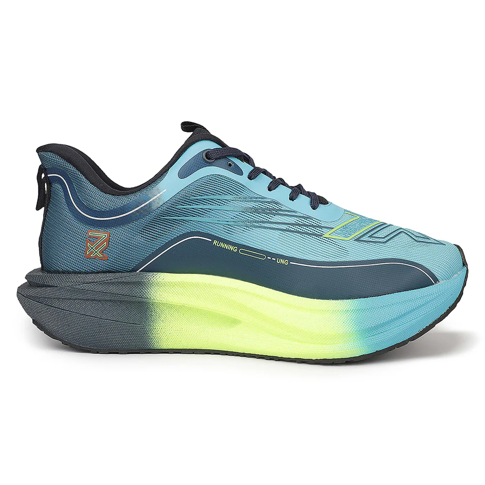 Leap7X ZLP-XM-19 Sea Green Sports Lacing Running Shoes for Men By Liberty - Image 2