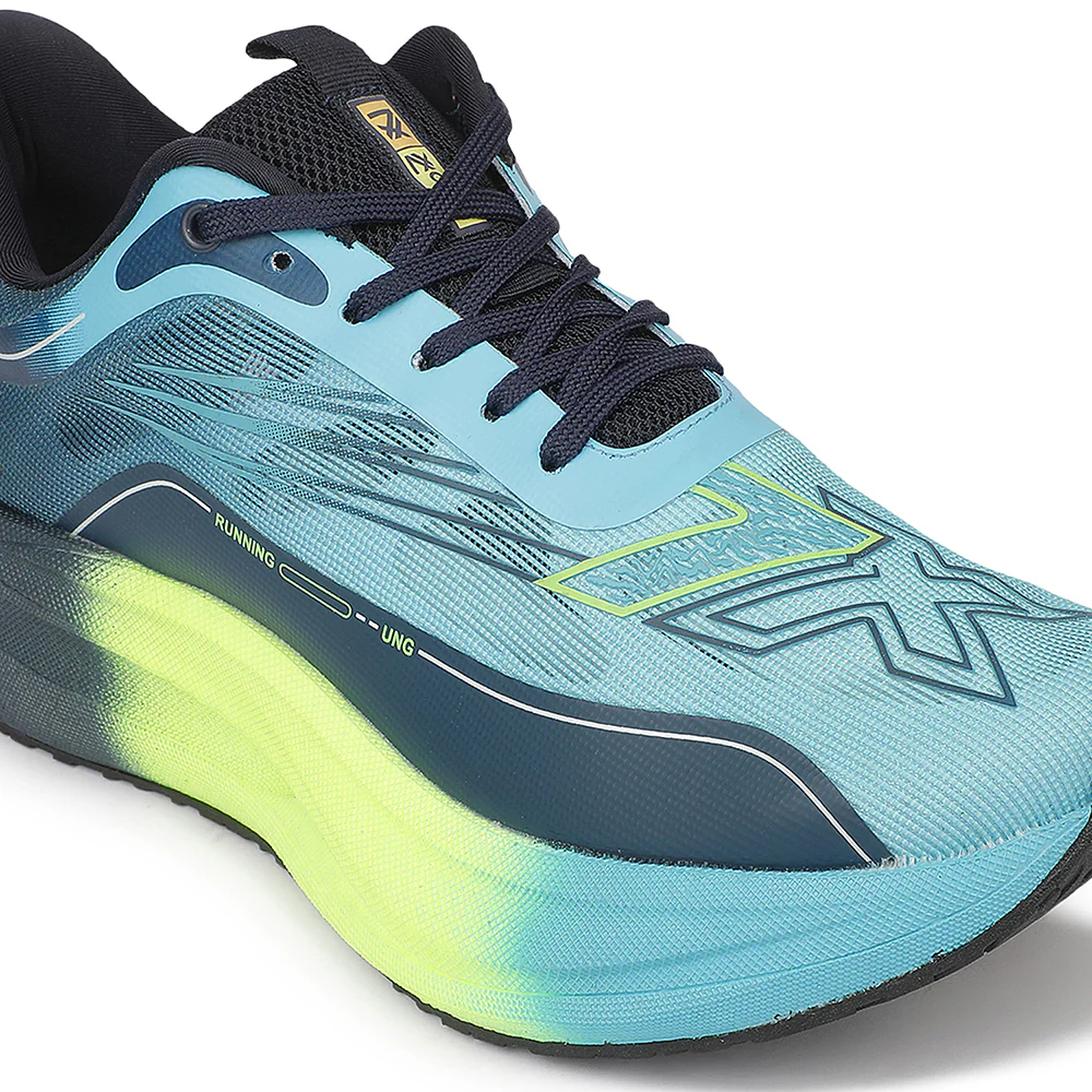 Leap7X ZLP-XM-19 Sea Green Sports Lacing Running Shoes for Men By Liberty - Image 5