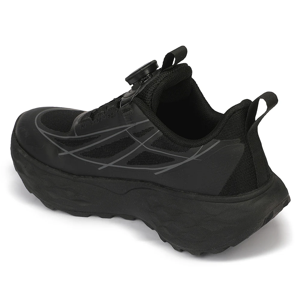 Leap7X ZQ-WFL-04 Black Twist & Go Sports Non Lacing Walking Shoes for women by Liberty - Image 3