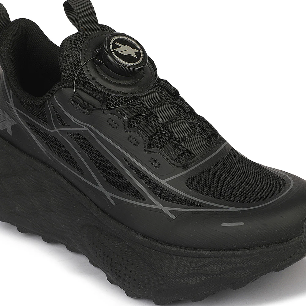 Leap7X ZQ-WFL-04 Black Twist & Go Sports Non Lacing Walking Shoes for women by Liberty - Image 5
