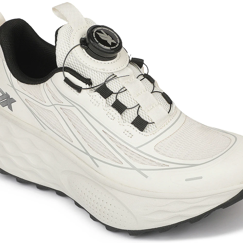 Leap7X ZQ-WFL-04 Off White Twist & Go Sports Non Lacing Walking Shoes for Women By Liberty - Image 5