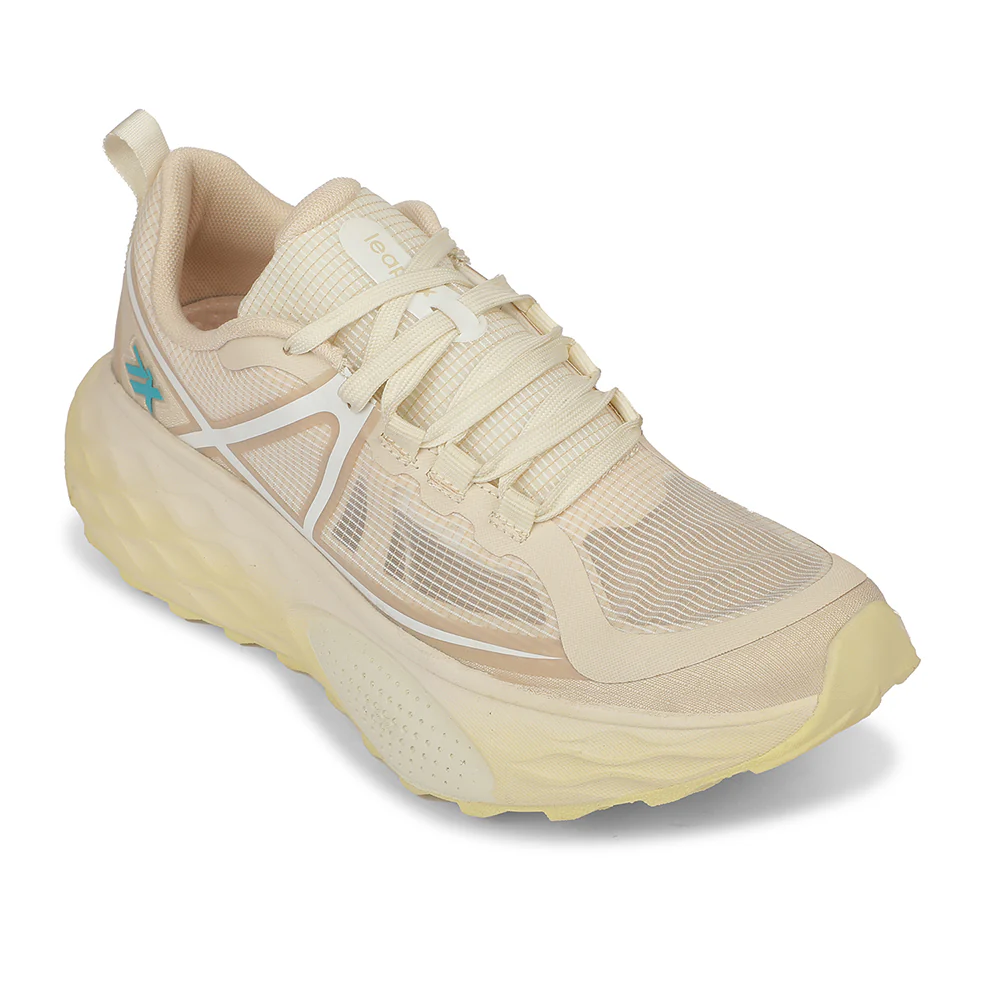 LEAP7X ZQ-WFM-06 Beige Sports Non Lacing Walking Shoes for Men by Liberty