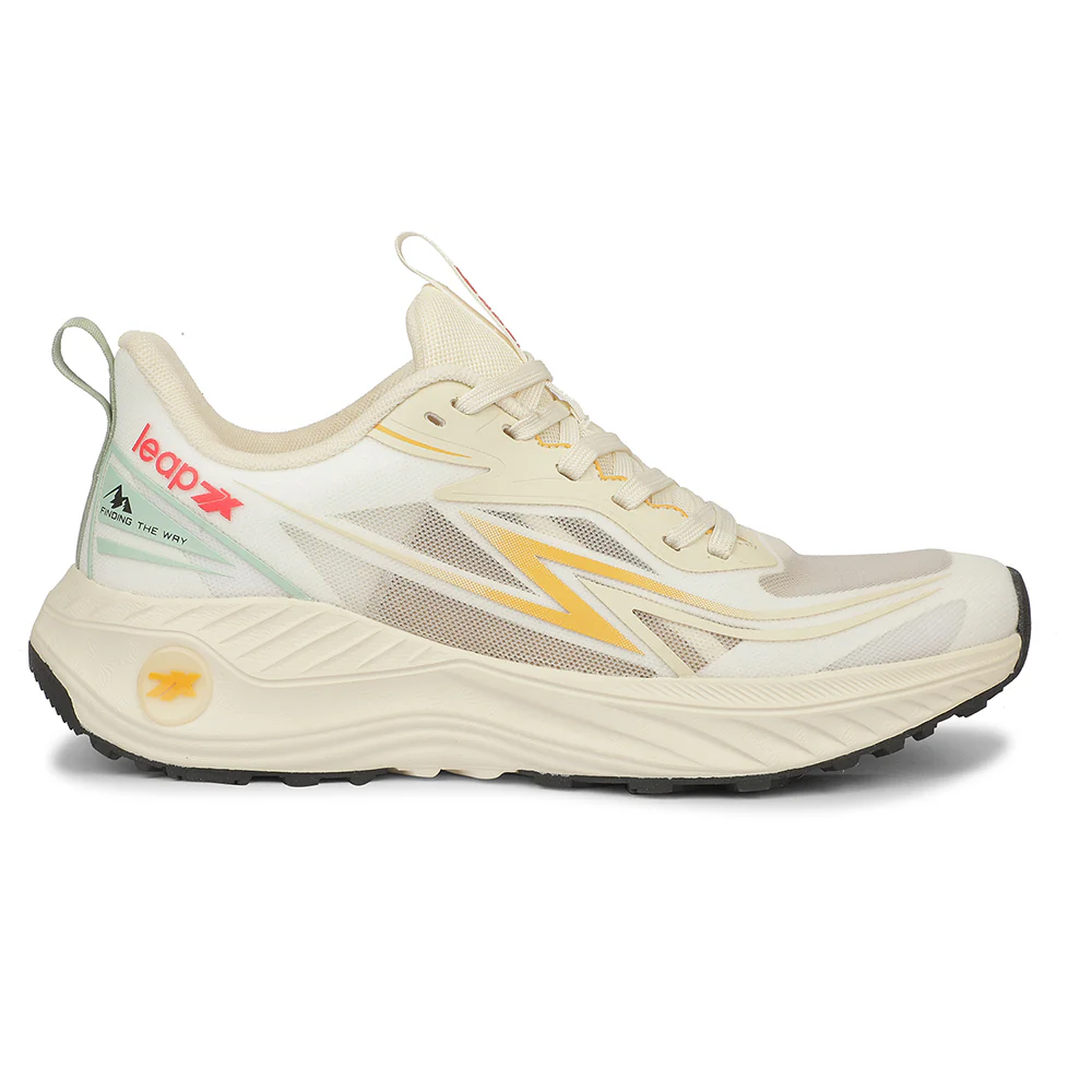 LEAP7X ZQ-WFM-12 Beige Sports Non Lacing Walking Shoes for Men by Liberty - Image 2