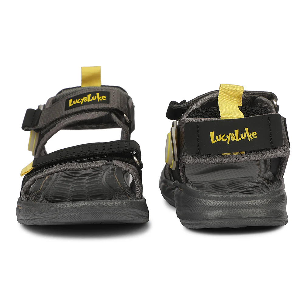 Lucy & Luke WINGS-1 Dynamo Grey Casual Flat Sandal for Kids by Liberty - Image 5