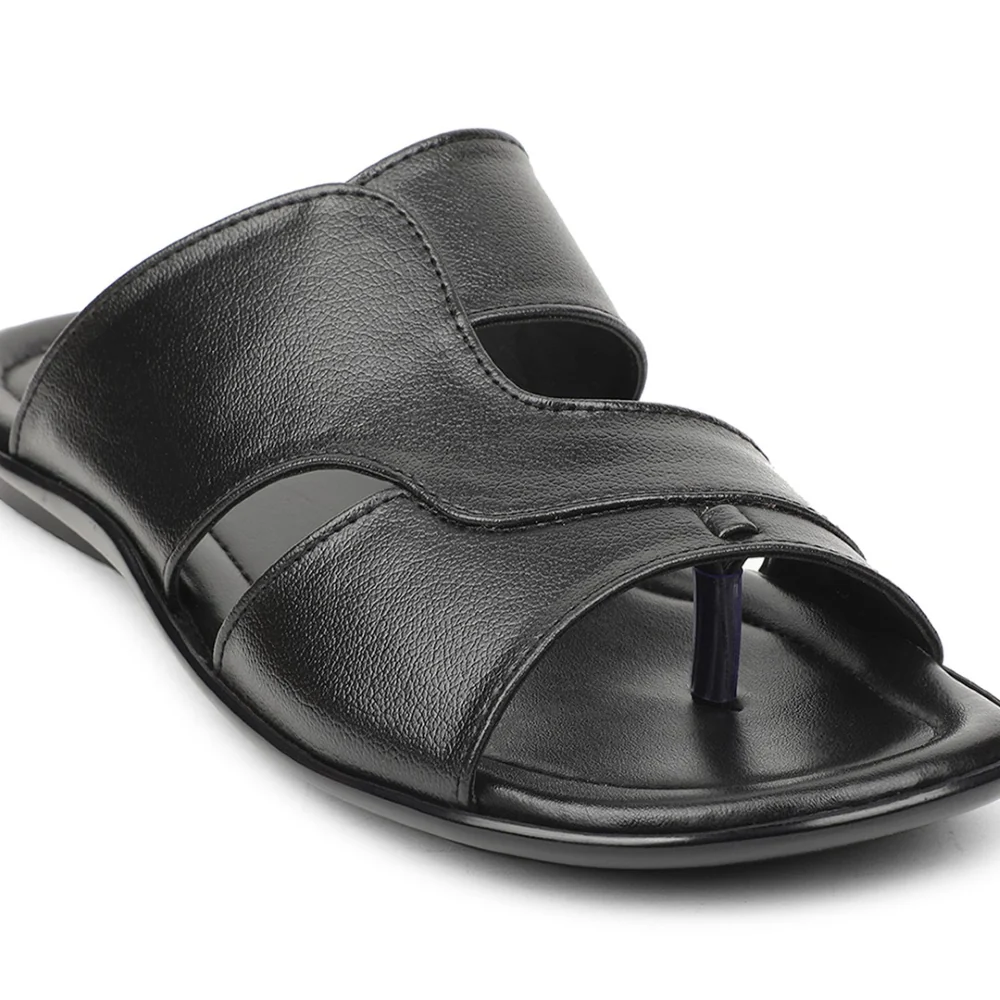Coolers Black Casual Slipper For Men COOL99-703 By Liberty - Image 4