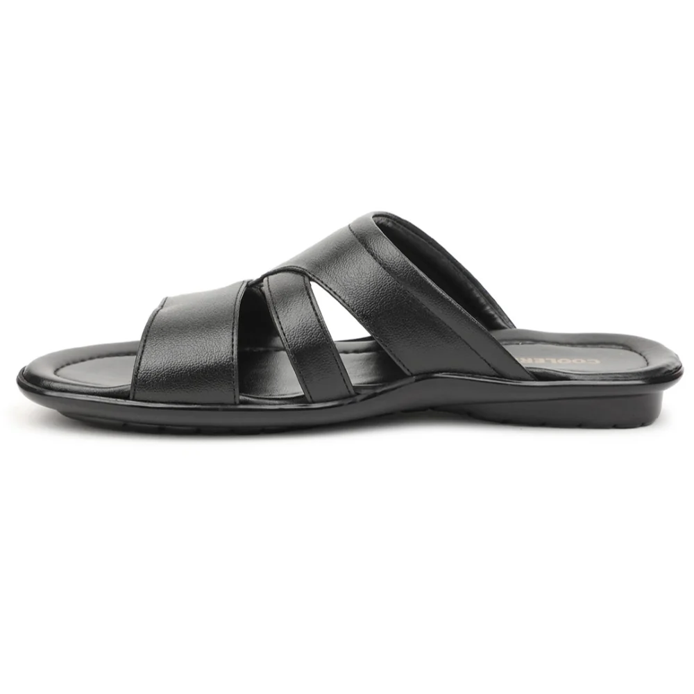 Coolers Black Casual Slipper For Men COOL99-704 By Liberty - Image 3
