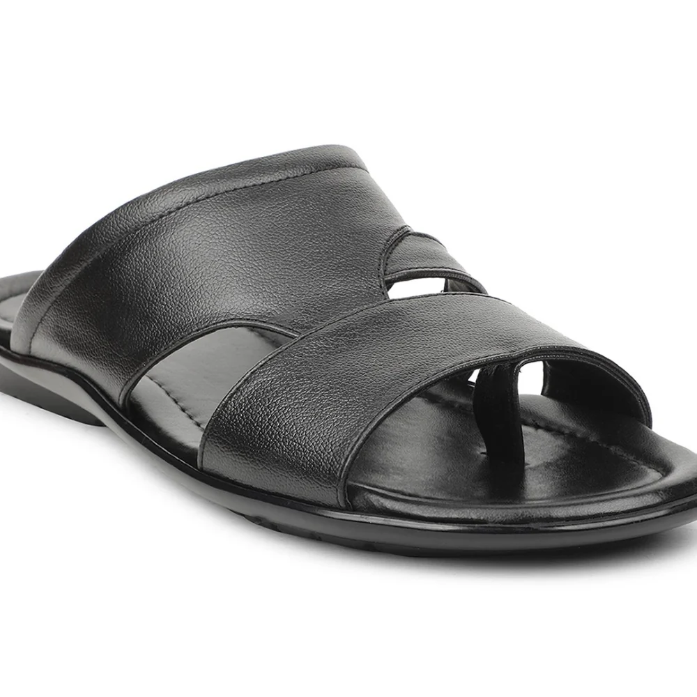 Coolers Black Casual Slipper For Men COOL99-704 By Liberty - Image 4
