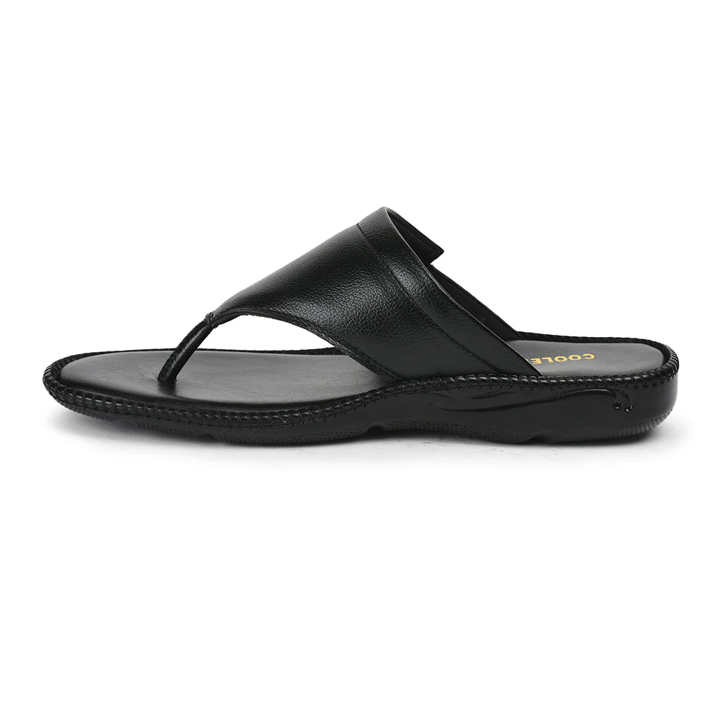 Coolers Black Casual Slipper For Men VCL-26 By Liberty - Image 3