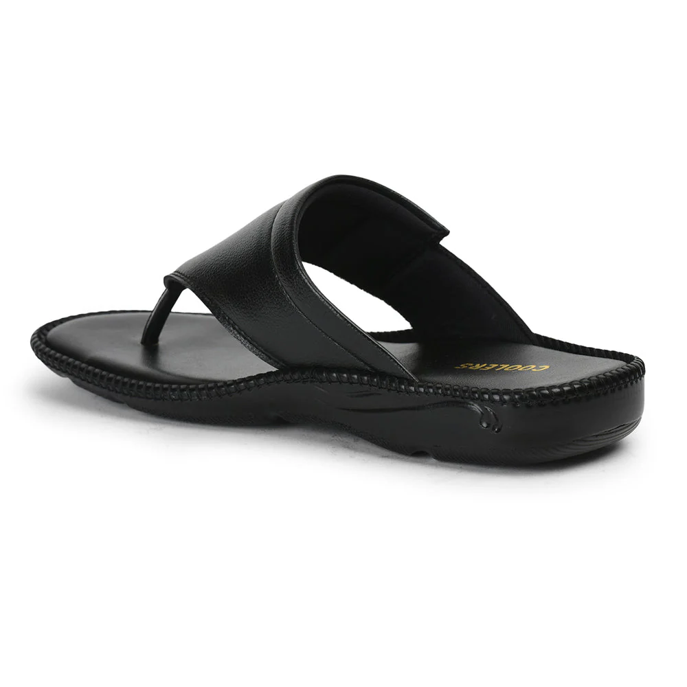 Coolers Black Casual Slipper For Men VCL-26 By Liberty - Image 6