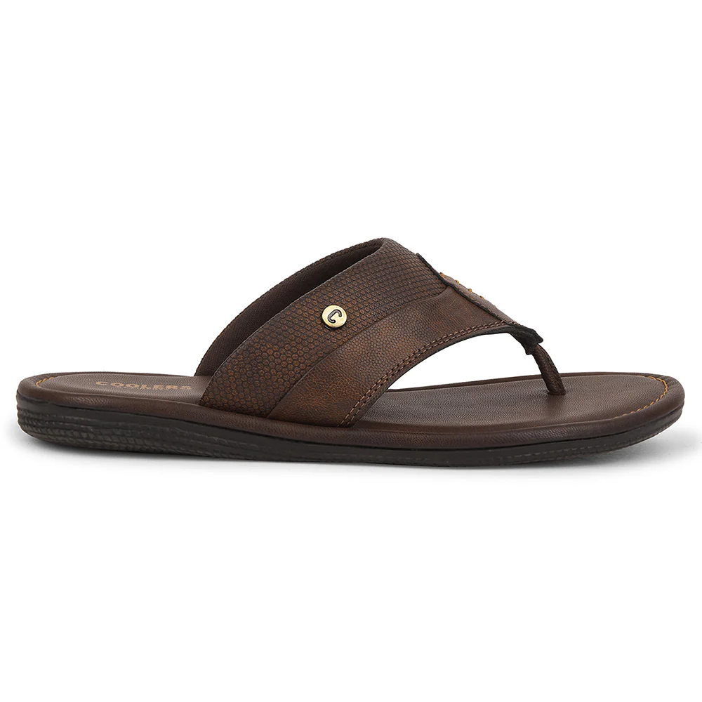 Coolers Brown Casual Slipper For Men AOL-13 By Liberty - Image 2