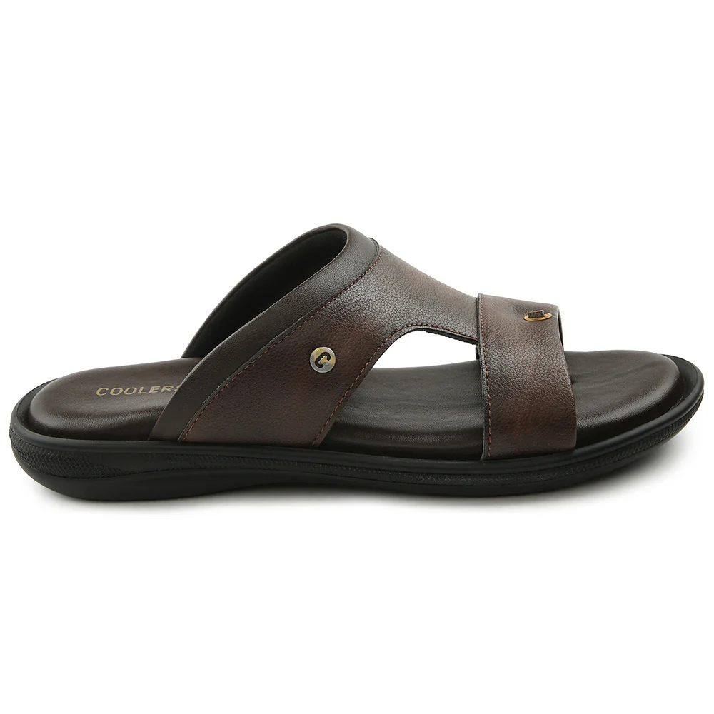 Coolers Brown Casual Slipper For Men VCL-24 By Liberty - Image 2